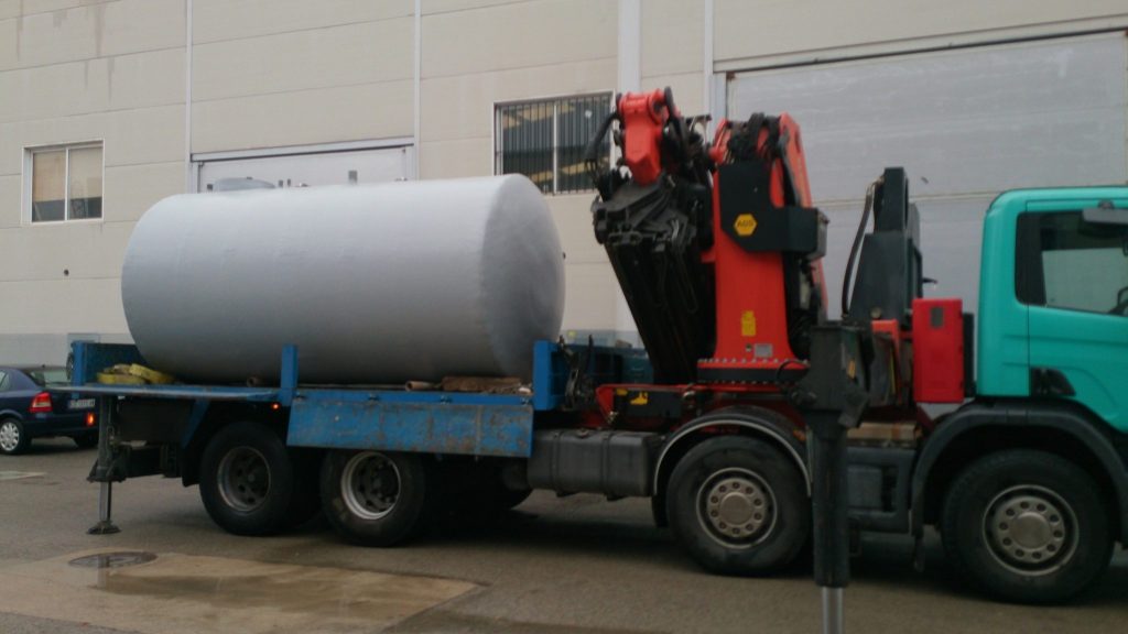 Depósito agua horizontal