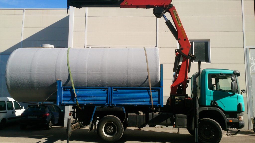 Depósito agua fibra vidrio