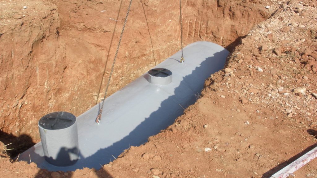 Depósito para enterrar