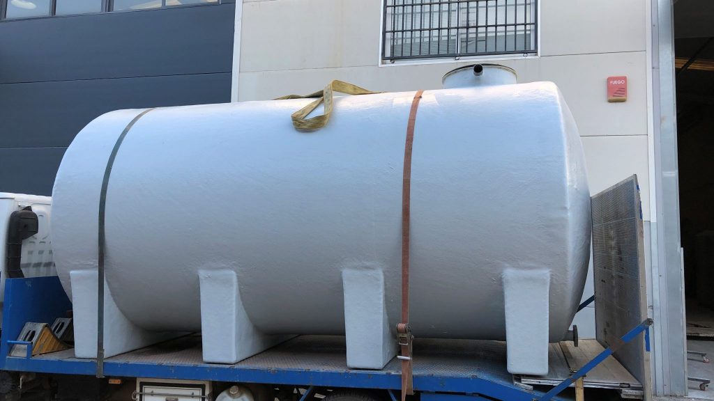 Depósito horizontal prfv