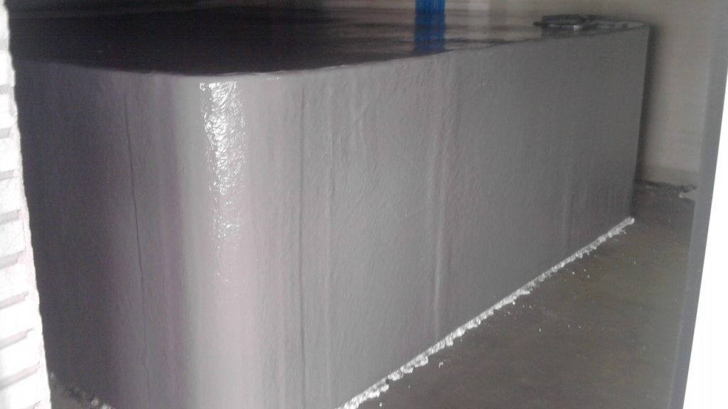 Depósito rectangular contra incendios