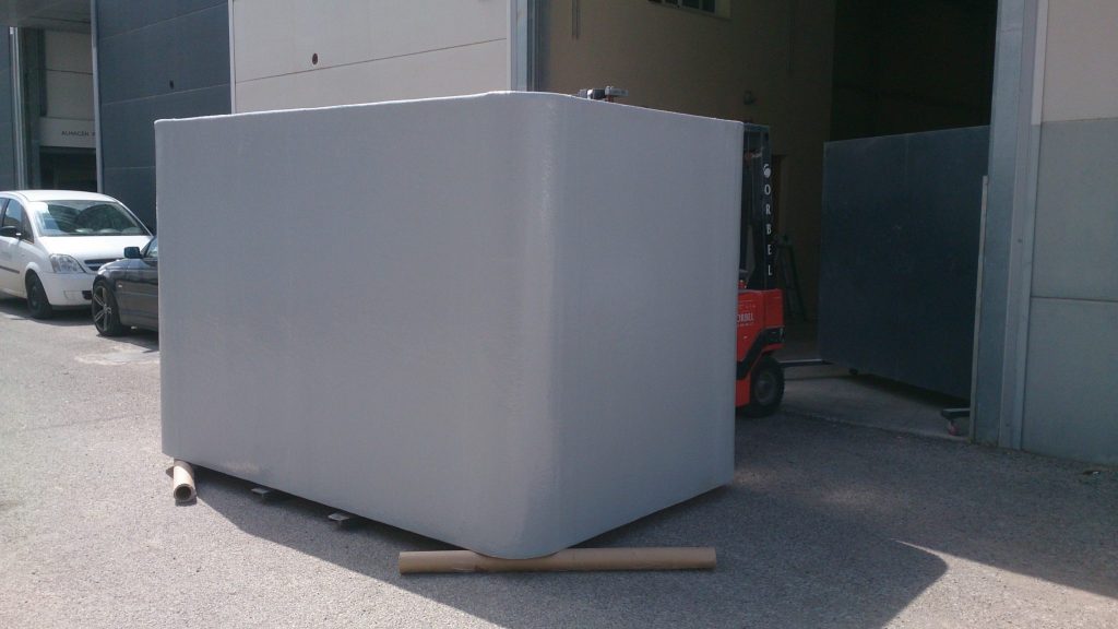 Depósito rectangular prfv