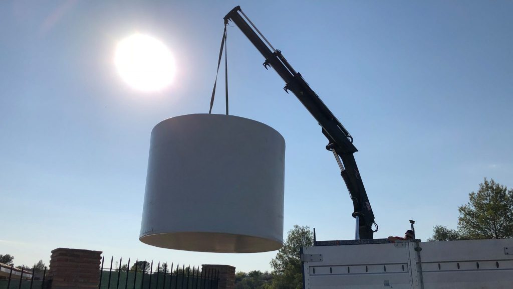 depósito vertical enterrar