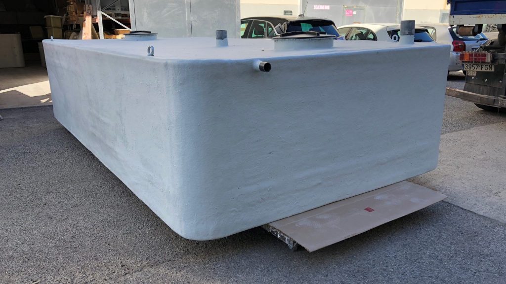 Depósito rectangular aguas residuales